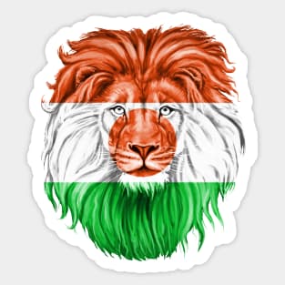 niger flag - lion Flag Of Niger Sticker